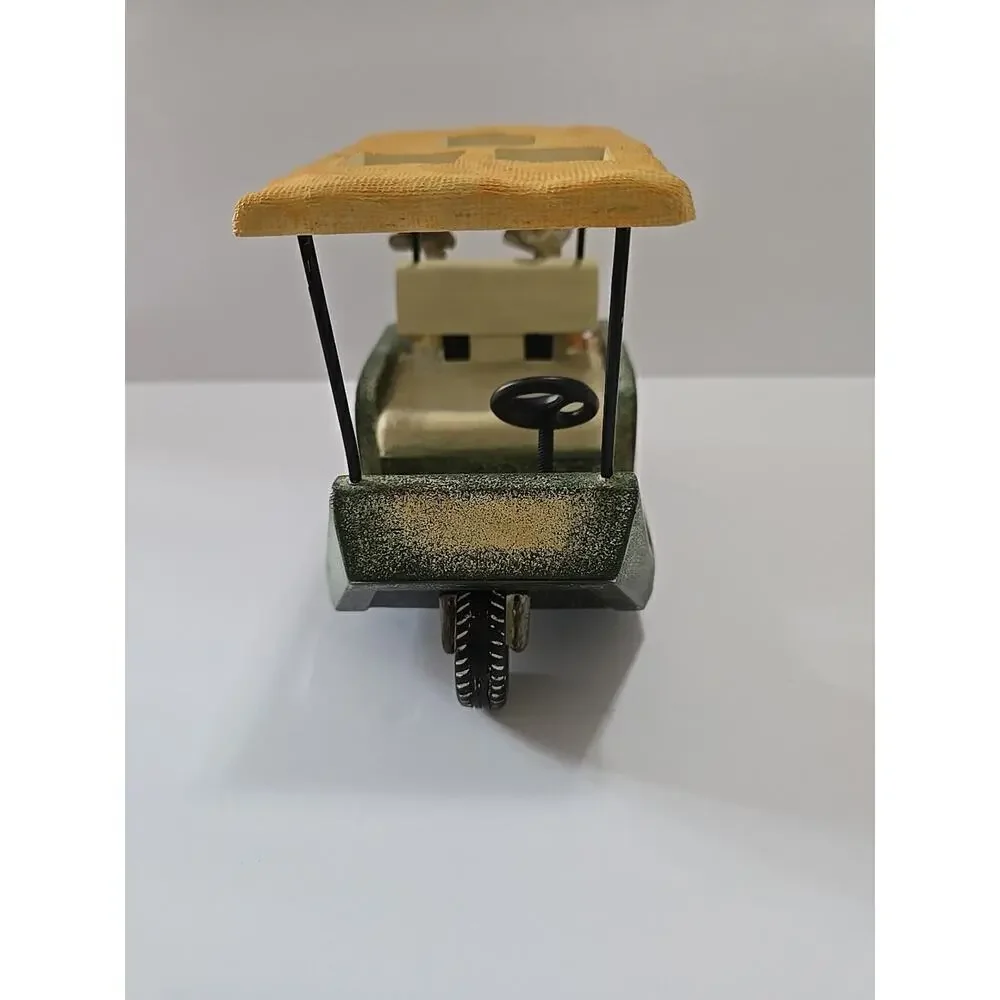 Vintage Ceramic Golf Cart Toothbrush Holder